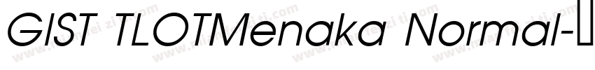 GIST TLOTMenaka Normal字体转换